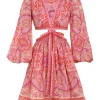 Halcyon Tie Front Mini Dress