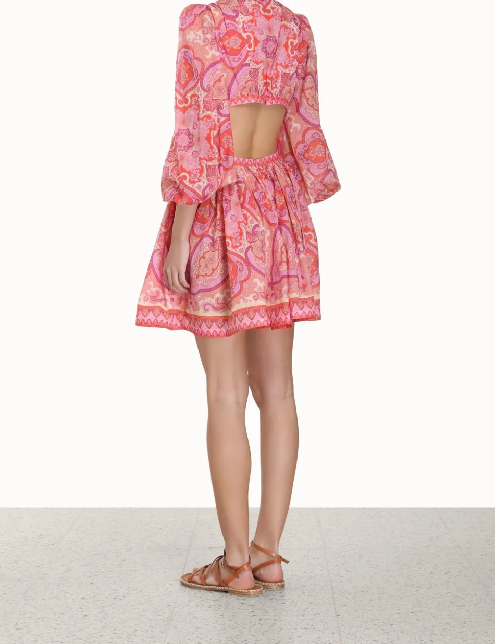 Halcyon Tie Front Mini Dress