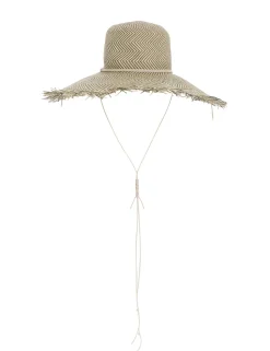 Herringbone Wide Brim Hat