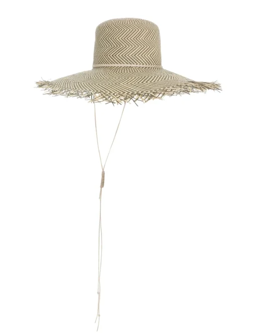 Herringbone Wide Brim Hat