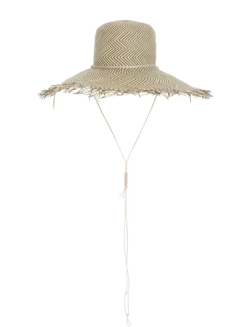 Herringbone Wide Brim Hat