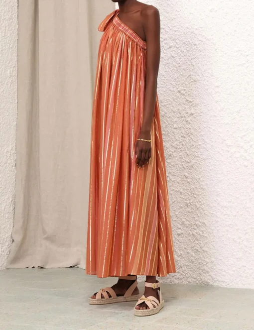 Junie Asymmetric Midi Dress