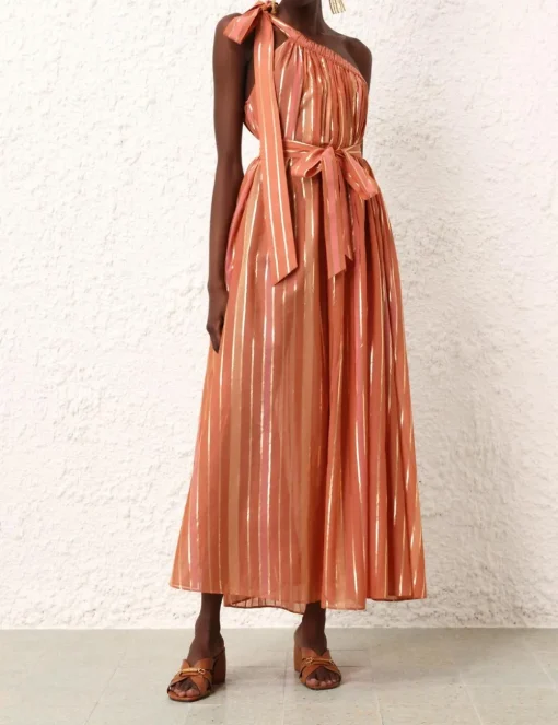 Junie Asymmetric Midi Dress