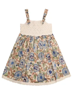 Junie Crochet Top Woven Dress