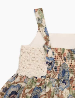 Junie Crochet Top Woven Dress
