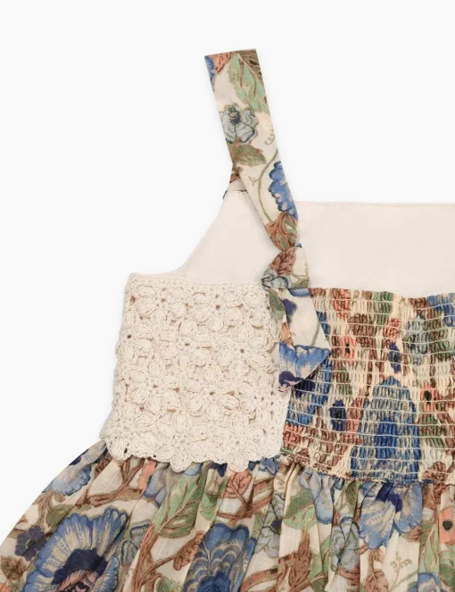 Junie Crochet Top Woven Dress