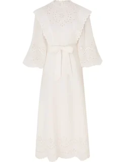 Junie Embroidered Midi Dress