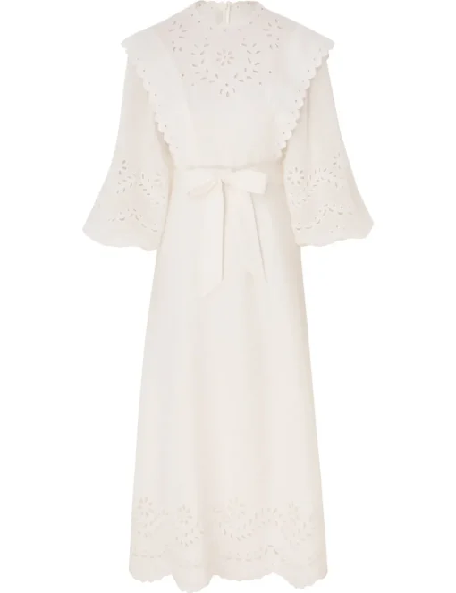 Junie Embroidered Midi Dress
