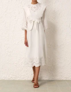Junie Embroidered Midi Dress