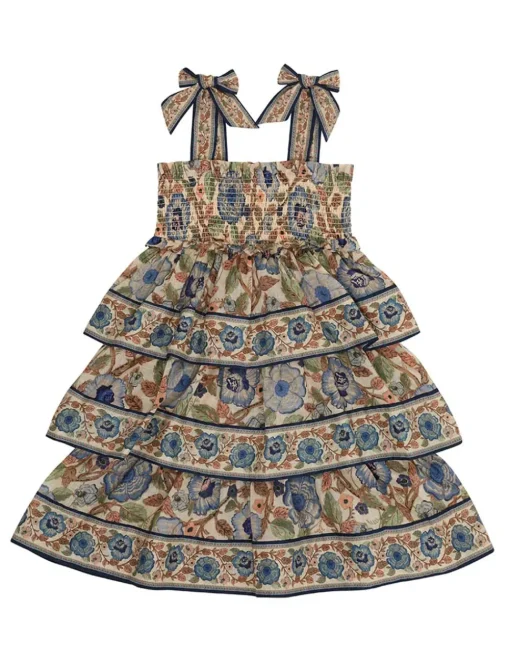 Junie Shirred Tiered Dress