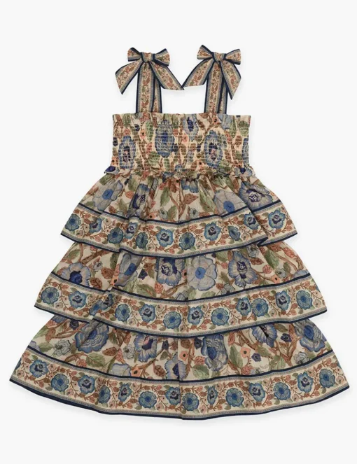 Junie Shirred Tiered Dress