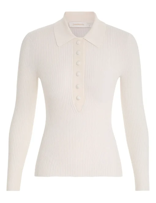 Knit Polo Top