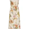 Lace Panel Slip Midi
