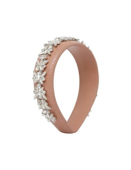 Leather Crystal Headband