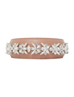 Leather Crystal Headband