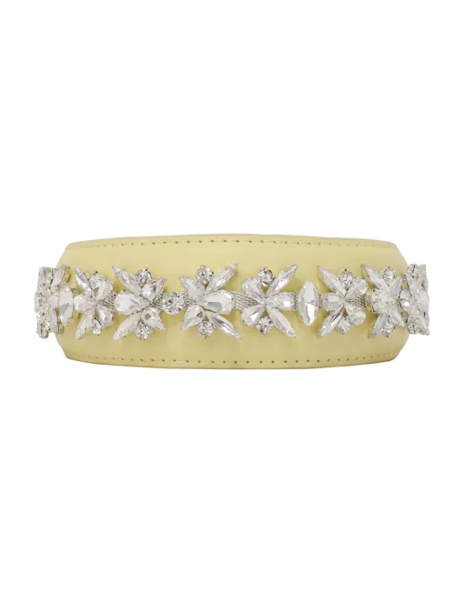 Leather Crystal Headband