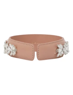 Leather Crystal Headband