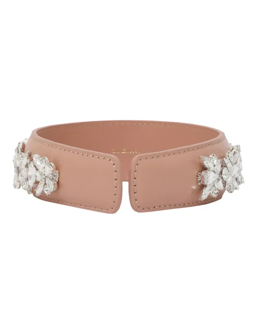 Leather Crystal Headband