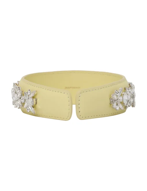 Leather Crystal Headband