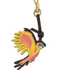 Leather Parrot Keycharm