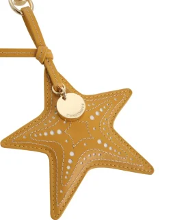 Leather Starfish Key Charm