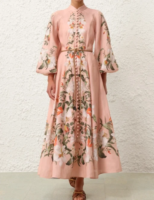 Lexi Billow Long Dress