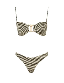 Lexi Textured Knot Trim Bikini