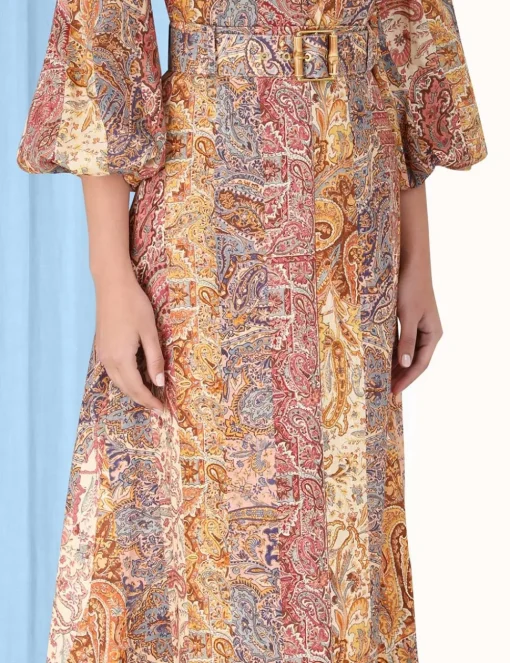 Luminosity A-Line Midi Skirt
