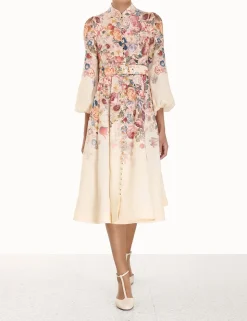 Luminosity Buttoned Midi Dress