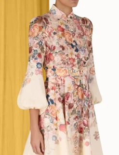 Luminosity Buttoned Midi Dress