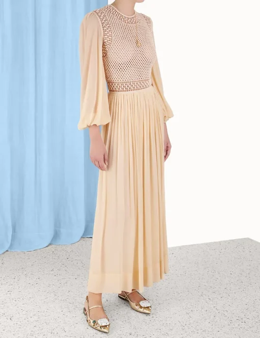 Luminosity Crochet Bodice Midi