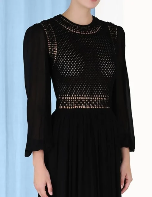 Luminosity Crochet Bodice Midi