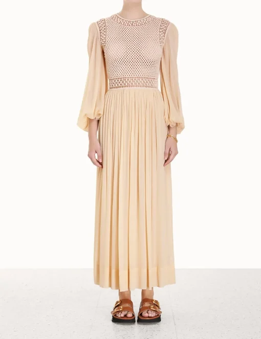 Luminosity Crochet Bodice Midi