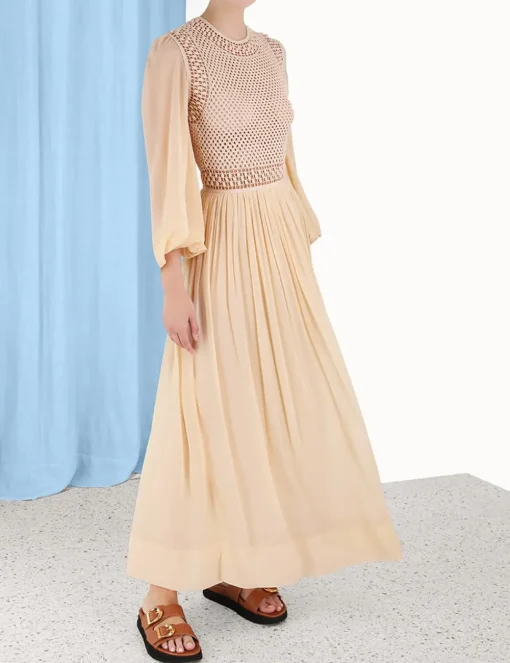 Luminosity Crochet Bodice Midi