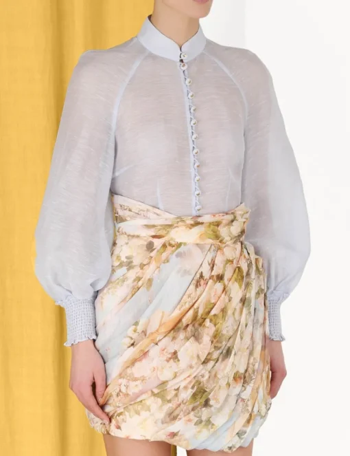Luminosity Drape Mini Skirt