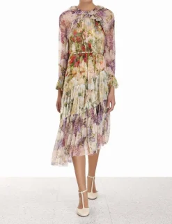 Luminosity Frill Midi Dress