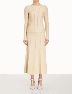 Luminosity Knit Panelled Skirt