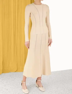Luminosity Knit Panelled Skirt