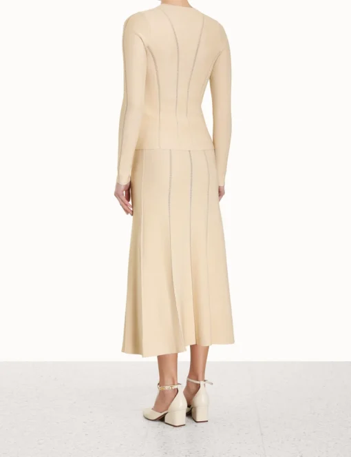 Luminosity Knit Panelled Skirt