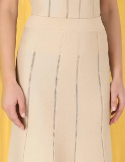 Luminosity Knit Panelled Skirt