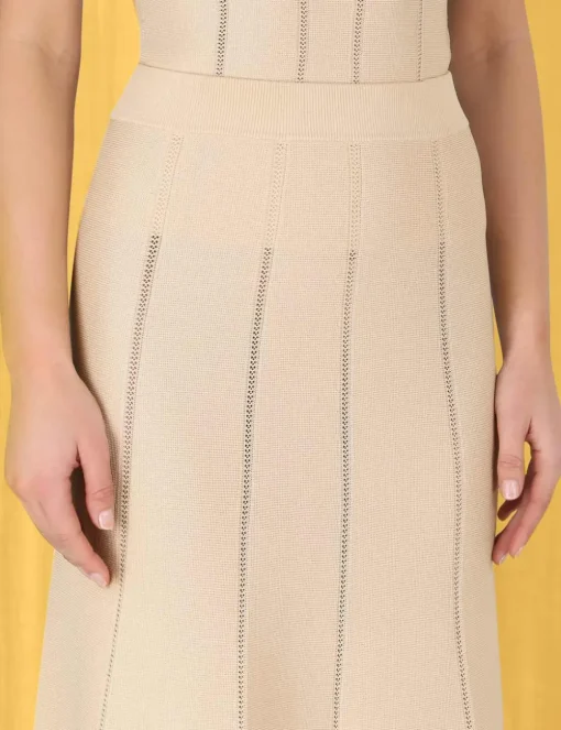 Luminosity Knit Panelled Skirt
