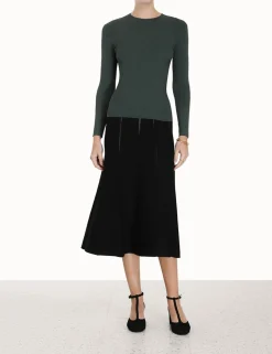 Luminosity Knit Panelled Skirt