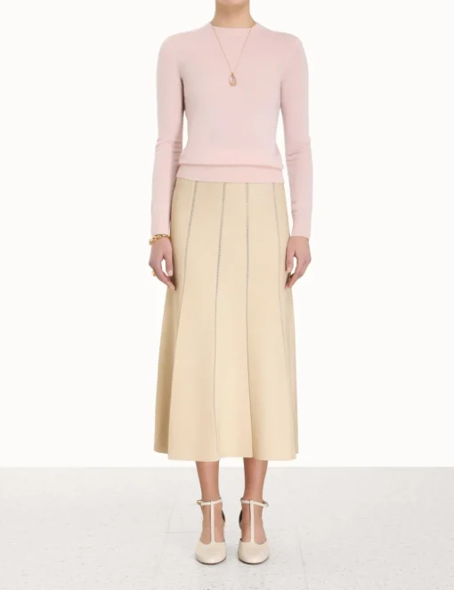 Luminosity Knit Panelled Skirt