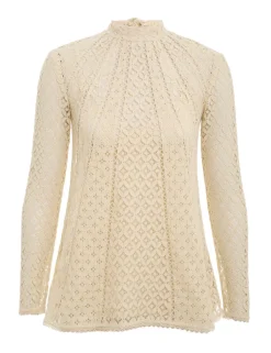 Luminosity Lace Paneled Blouse