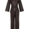 Luminosity Leather Jumpsuit
