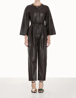 Luminosity Leather Jumpsuit