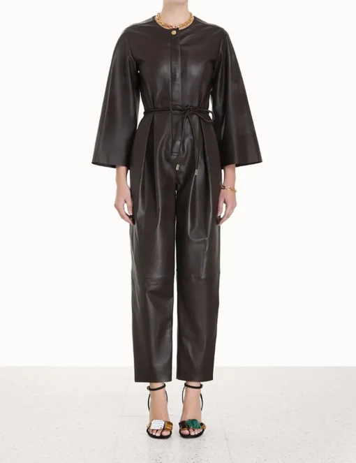 Luminosity Leather Jumpsuit