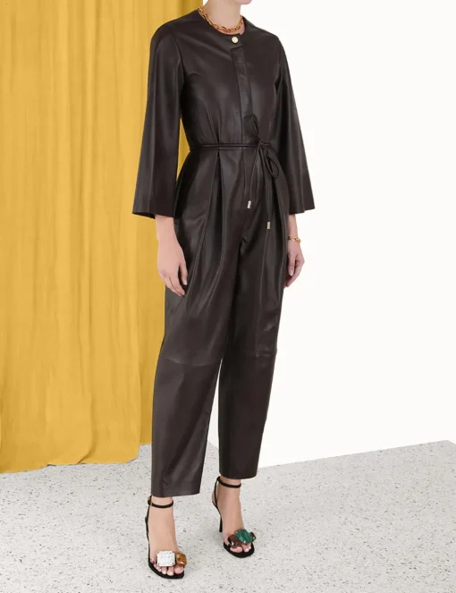 Luminosity Leather Jumpsuit