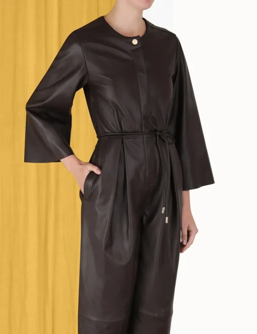 Luminosity Leather Jumpsuit