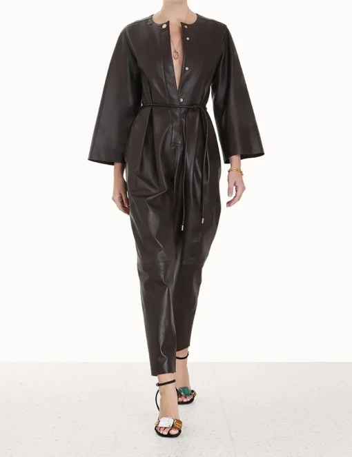 Luminosity Leather Jumpsuit